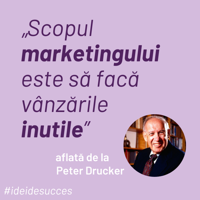 scopul marketingului este sa faca vanzarile inutile